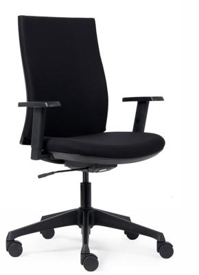 Euroseats bureaustoel Canillo, stoffen rug Euroseats bureaustoel Canillo, stoffen rug