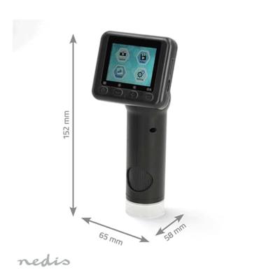 Nedis Microscoopcamera | 1080p@30fps | 48 MPixel | Zoom: 8 x | Vergroting: 500 x | Scherm grootte: 2 " | Ja | Zwart - MCAM2424BK