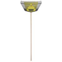 Bladvork 60 cm met houten steel 150 cm en hand bladvork - thumbnail