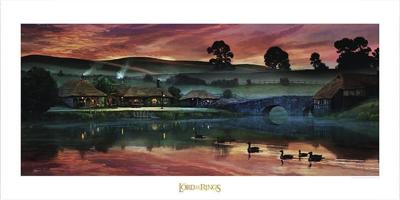 Lord of the Rings Art Print Return to the Green Dragon Inn 59 x 42 cm Lord of the Rings Art Print Return to the Green Dragon Inn 59 x 42 cm