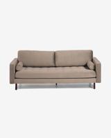 3-zitsbank Debra taupe  velvet 222 cm - thumbnail