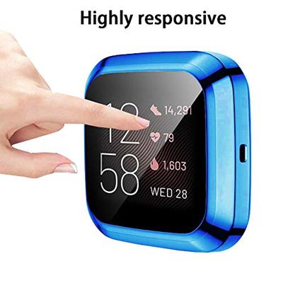 Fitbit Versa 2 Soft TPU case (volledig beschermd) - Blauw