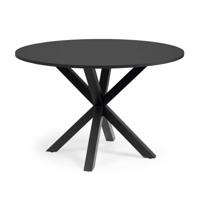 Kave Home Ronde Eettafel 'Argo' 120cm, kleur Zwart - thumbnail
