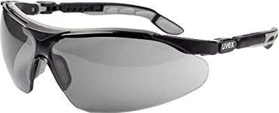 uvex I-VO 9160076 Veiligheidsbril Incl. UV-bescherming Zwart, Grijs EN 166-1, EN 172 DIN 166-1, DIN 172