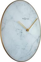 NeXtime ne-8189wi wandklok marble ø 40 cm wit - thumbnail