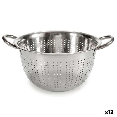 Strainer Kinvara Zilverkleurig Roestvrij staal 30,5 x 14 x 24 cm (12 Stuks)
