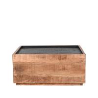 LABEL51 Salontafel Noble - Rough - Mangohout - 80x80 cm - thumbnail