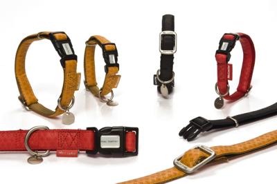 Macleather Halsband Rood 35-50x2cm