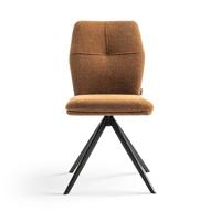 Furnihaus Eetkamerstoelen set van 2 - Emma - Oker Geel - Stof - thumbnail