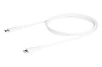 Kabel USB naar Lightning Startech RUSBCLTMM1MW Wit 1 m - thumbnail