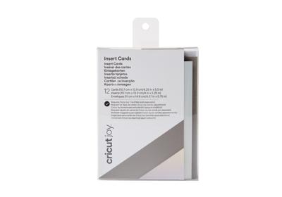 Cricut joy • insert cards grijs goud metallic 13,9x10,7cm 12 vellen
