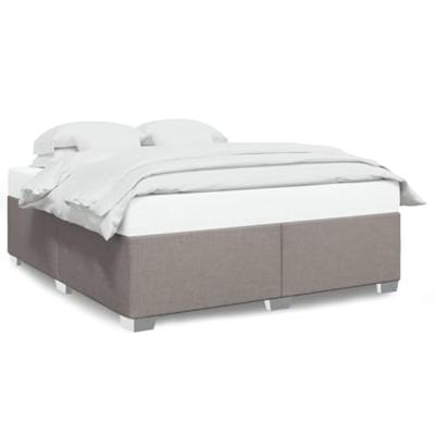 Bedframe zonder matras stof taupe 180x200 cm