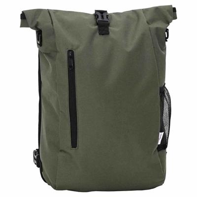 VidaXL Fietstas olijfgroen 31 x 13 x 58 cm polyester