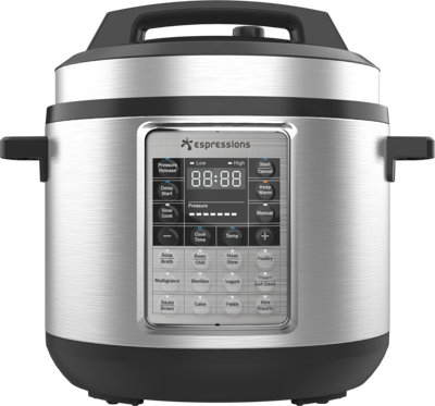 Espressions EP6000 Smart Pressure Cooker 5.7L RVS/Zwart