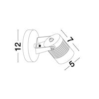 Lyora SpotFend antraciet 5W - 9971451 - thumbnail