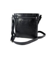 2 vaks schoudertas damestas LAOS zwart - thumbnail