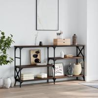 Wandtafel 150x29x76,5 cm bewerkt hout bruin eikenkleur - thumbnail