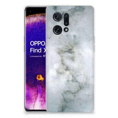 Smartphone hoesje OPPO Find X5 Painting Grey Smartphone hoesje OPPO Find X5 Painting Grey