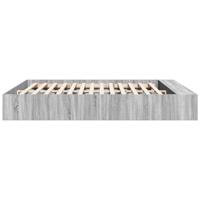 Bedframe bewerkt hout grijs sonoma eikenkleurig 200x200 cm - thumbnail