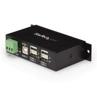StarTech.com 4 poorten USB 2.0 hub - industriële USB-A hub van metaal - hoedenrails/wand/tafelmontage mogelijk - TAA-conform - USB Expander Hub (ST4200USBM) - thumbnail