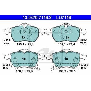 Low dust Keramische remblokken 13047071162