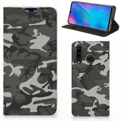 Huawei P30 Lite New Edition | Hoesje met Magneet | Army Light Huawei P30 Lite New Edition | Hoesje met Magneet | Army Light