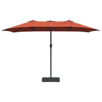 Tuinparasol Terracotta 385 x 209 x 244 cm Stof - thumbnail