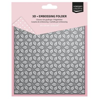 Vaessen Creative • 3d embossing folder hulstbladeren 15x15cm