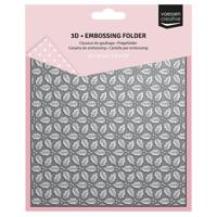 Vaessen Creative • 3d embossing folder hulstbladeren 15x15cm - thumbnail