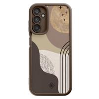 Samsung Galaxy A14 bruine case - Abstract almond shapes - thumbnail