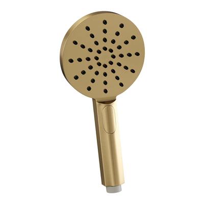 Gold Carving Thermostatische Regendouche Set 02 - 20 cm Douchekop - 3-Standen Handdouche - Doucheslang in Goud Geborsteld PVD Gold Carving Thermostatische Regendouche Set 02 - 20 cm Douchekop - 3-Standen Handdouche - Doucheslang in Goud Geborsteld PVD
