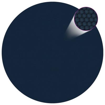 VidaXL Zwembadfolie solar drijvend 250 cm pe zwart en blauw