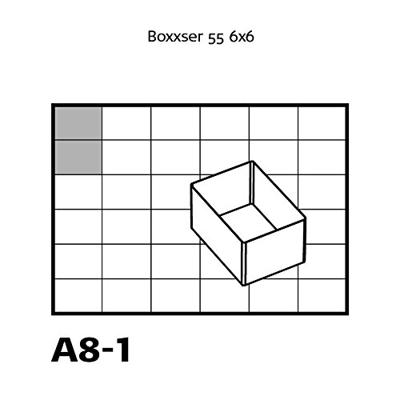 raaco A 8-1 Assortimentskoffer-inzet (l x b x h) 220 x 160 x 47 mm Aantal vakken: 8 Inhoud 1 stuk(s) - thumbnail