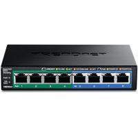TRENDnet TPE-TG44G 8-Port Gigabit GREENnet PoE + Switch, 4 x Gigabit PoE/PoE + tot 30 watt/poort, 4 x Gigabit, 61 W stroombudget, Ethernet onbeheerde switch - thumbnail
