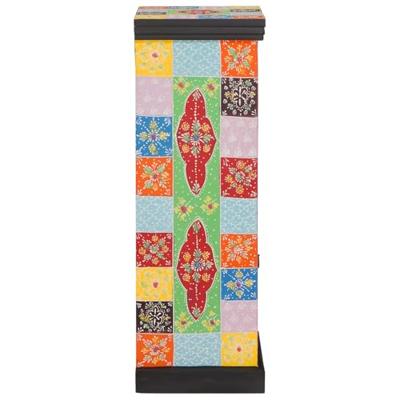 Ladekast met plank Multikleur 30 x 30 x 90 cm Massief mangohout