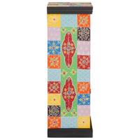 Ladekast met plank Multikleur 30 x 30 x 90 cm Massief mangohout - thumbnail