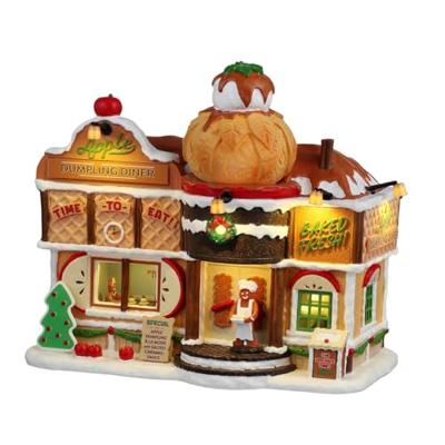 Lemax apple dumpling diner verlicht kersthuisje Sugar &apos;N&apos; Spice 2025 - thumbnail