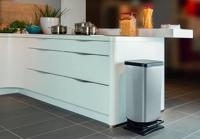 Rotho paso pedaalemmer 40l zilver metallic - thumbnail