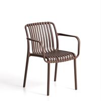 Kave Home Tuinstoel 'Isabellini' Gerecyclede kunststof, kleur Bruin - thumbnail