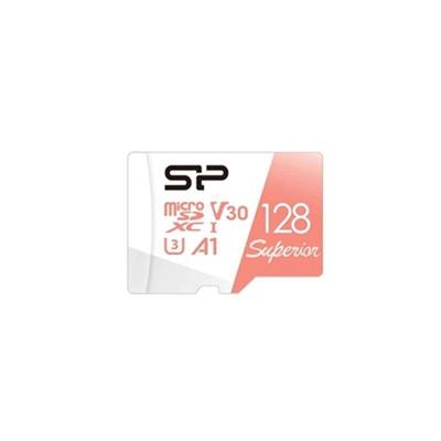 Silicon Power Superior Pro Micro SDHC incl. SD Adapter 128GB UHS-1 U3 A1 V30 Class 10 Color
