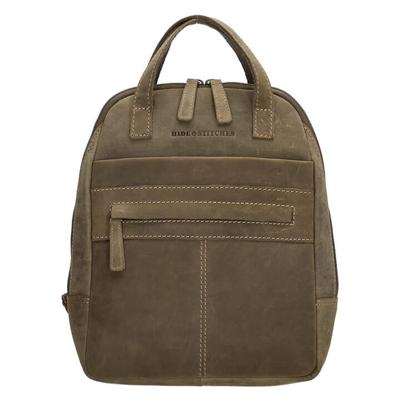 Hide & Stitches Rugzak / Shopper Idaho Olijf Groen