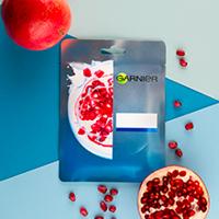 Garnier Skinactive Face Hydra Bomb Sheet Mask met Granaatappel - Gezichtsmasker - 20 Stuks - Voordeelverpakking - thumbnail