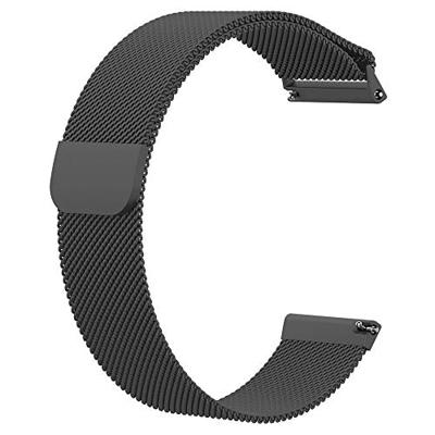 Fitbit Versa 1 / 2 & Lite milanese bandje - Maat: Large - Donkergrijs - thumbnail