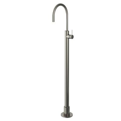 Hotbath Cobber X - Wastafelmengkraan - zonder Waste - Laag - Geborsteld Nikkel - Staande Kraan - Nikkel