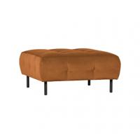 WOOOD Hocker 'Lloyd' Velvet, kleur Cinnamon - thumbnail