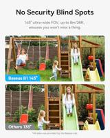 Baseus B1 Outdoor 2K S0SV002130 IP Bewakingscamera WiFi - thumbnail