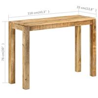 Wandtafel 110x35x76 cm ruw mangohout - thumbnail