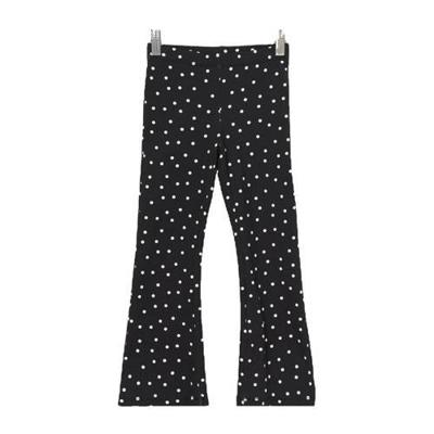 Ellos flared broek Ebb met all over print zwart/wit