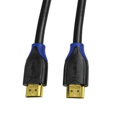 LogiLink CH0064 HDMI-kabel HDMI Aansluitkabel HDMI-A-stekker, HDMI-A-stekker 5.00 m Zwart 4K UHD, Audio Return Channel (ARC), Vergulde steekcontacten