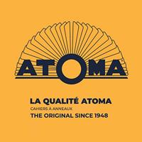 Atoma Trendy schrift, ft A4, 144 bladzijden, gelijnd, transparant rood - thumbnail